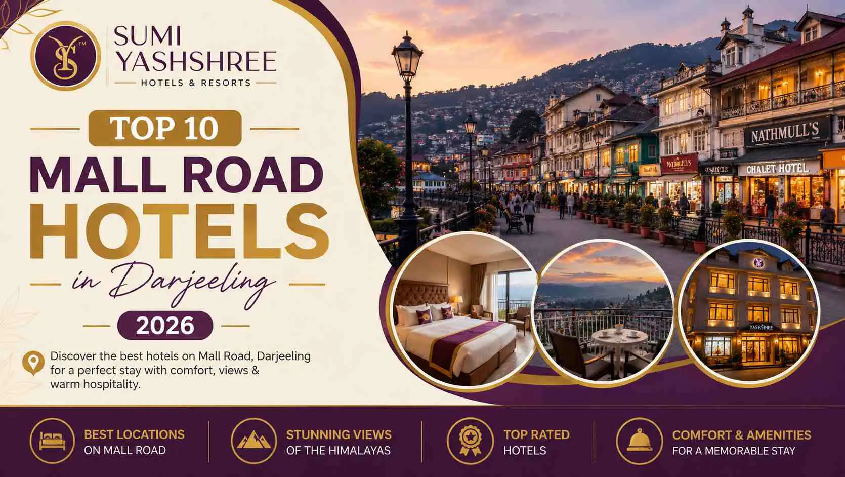 Top 10 Mall Road Hotels in Darjeeling 2026 travel blog by Sumi Yashshree Hotels