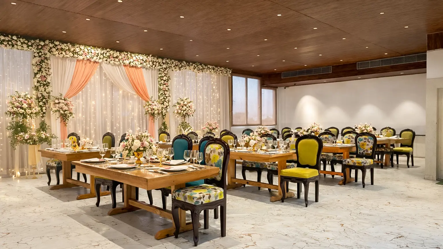 Decorated event hall