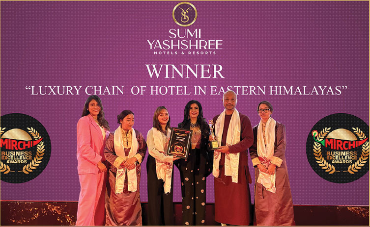 Awards and recognition received by Sumi Yashshree Hotels