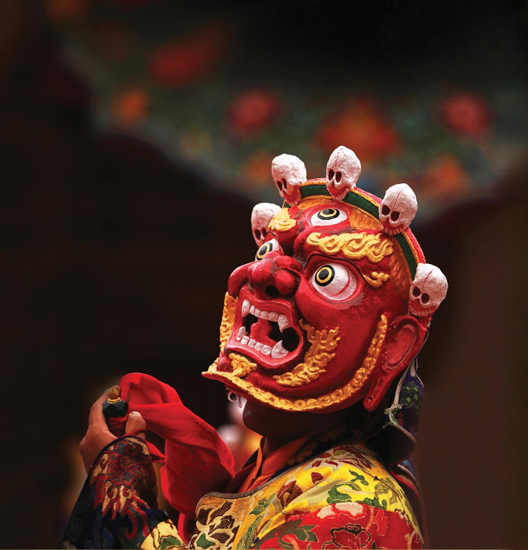 Traditional Buddhist dance culture in North Sikkim