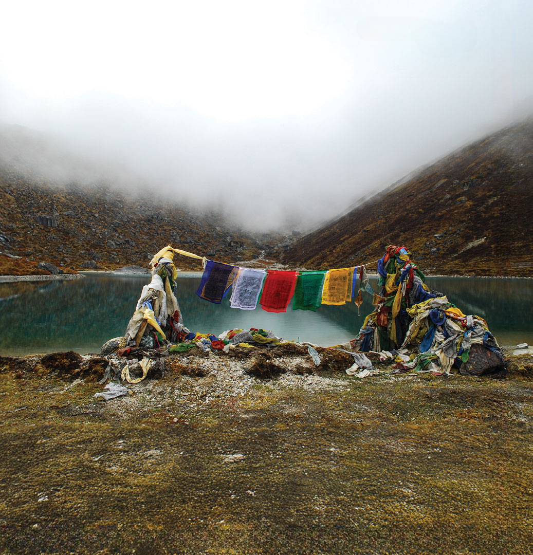 Tsomgo Lake scenic beauty in Sikkim Himalayas